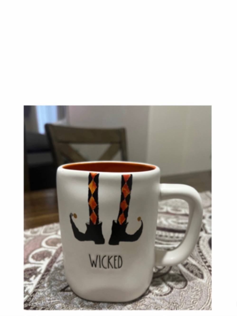 NEW Rae Dunn Halloween Wicked Witch Mug with Stripped Stockings 🧙🏻